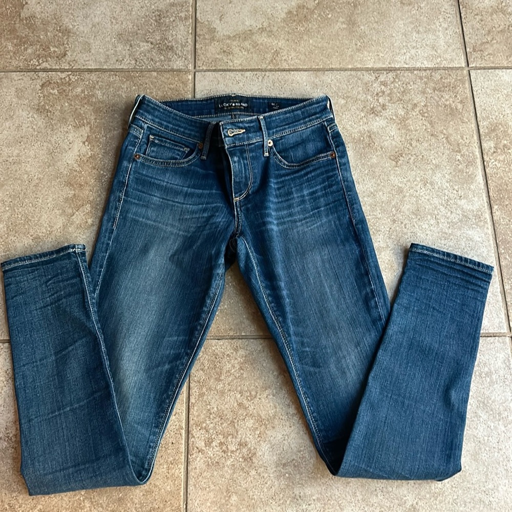 Lucky brand jeans, double 00/24 ankle excellent condition worn twice